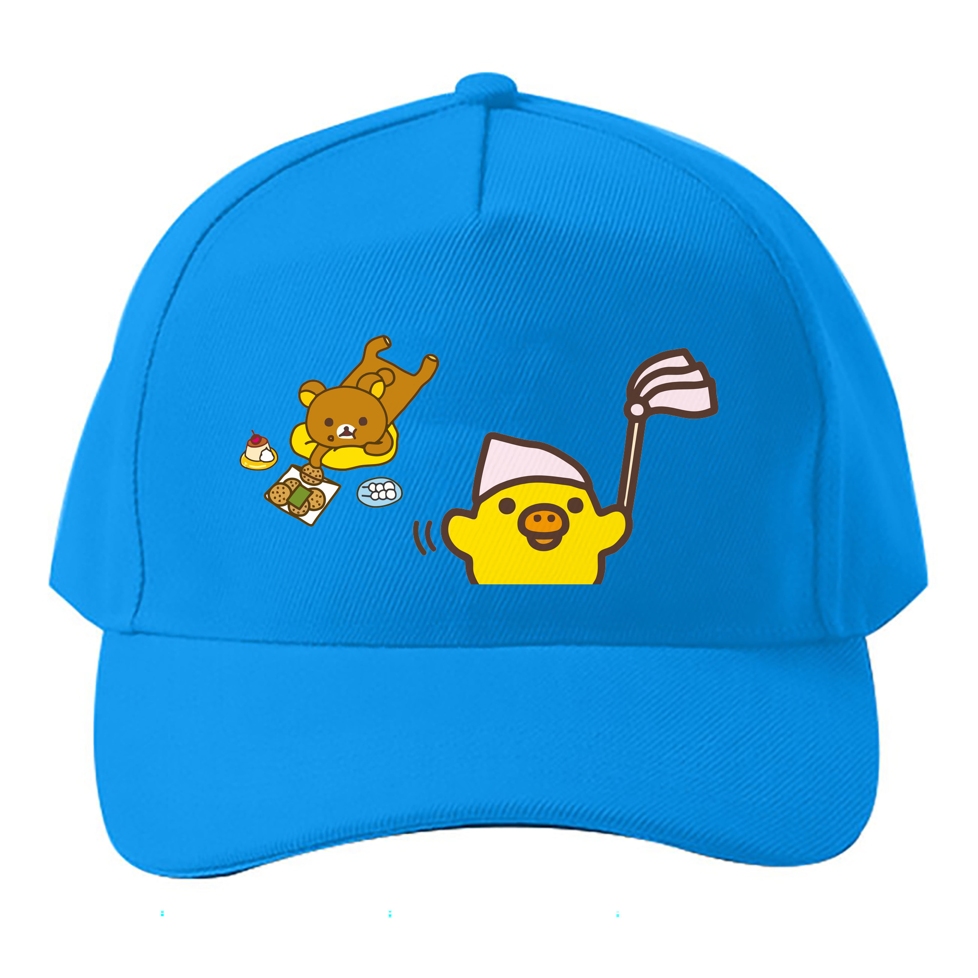 （画像用） リラックマ リラックマ キイロイトリ Rilakkuma Korilakkuma Kiiroitori ベースボールキャップ 綿100％ 男女兼用 帽子 スポーツ